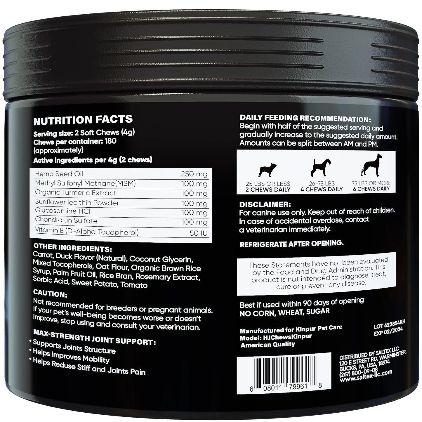 Canine Joint Care Plus Hemp & MSM