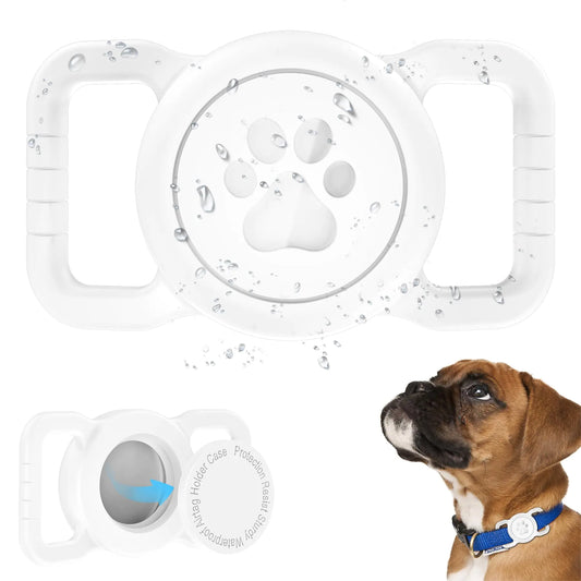 SANKALA Pet Collar Airtag Case - Waterproof Silicone Holder for Apple Airtags